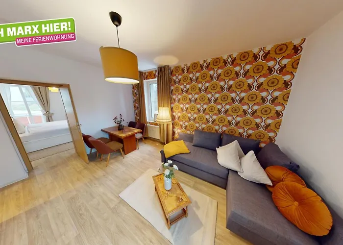 Retrochic In Zentraler Lage, Nur 1 Minute Bis Zur Haltestelle Der Linie 5, Wlan Apartament Chemnitz